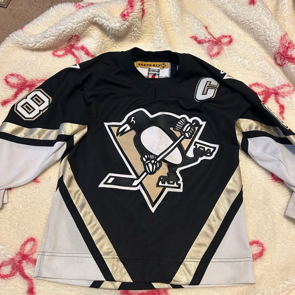 CCM Black and Gold Kids Hockey Jersey